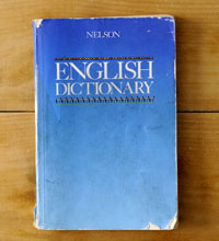 Old English dictionary from Albury West Public School